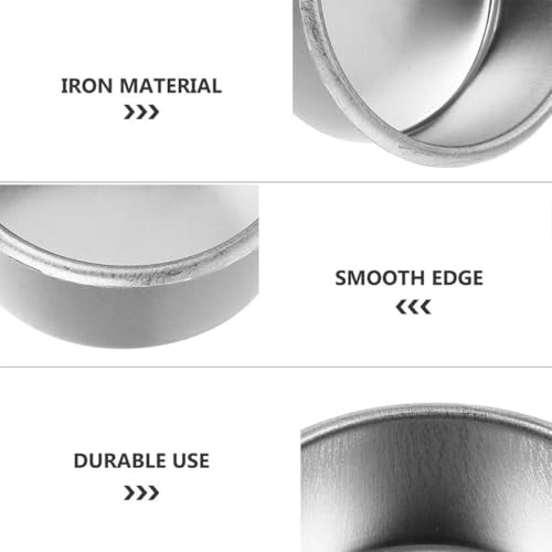 Coupes à bougies en fer au design simple argenté pour support minimaliste