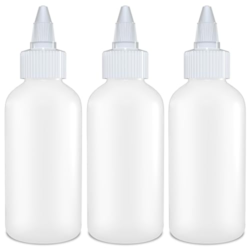 BRIGHTFROM 4 oz Twist Top Applicator Bottles