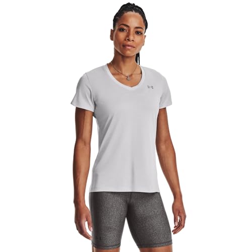 Image of Under Armour Womens Tech V-Neck Twist Short-Sleeve T-Shirt
