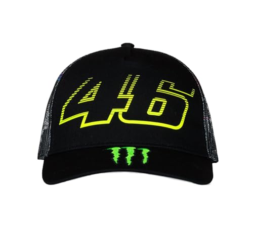 Valentino Rossi Casquette VR46 Monster Dual Line, Homme, Taille Unique, Noir