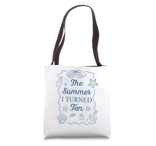 Bolso Tote Costero Summer I Turned Ten 10th Birthday miniatura 1
