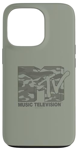 Coque iPhone 13 Pro MTV au style camouflage idéal pour les festivals de musique