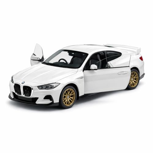 Image of Wizplex MSZ BMW 3.0 CSL 1:43 Scale Officially Licensed Die Cast Metal Car - Pull Back Sports Coupe with Openable Front Doors, Collectible Showpiece for Kids 6+ & Car Enthusiasts