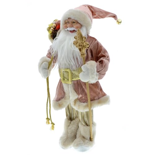 Figurines du Père Noël 45 cm réaliste poupée de décoration table