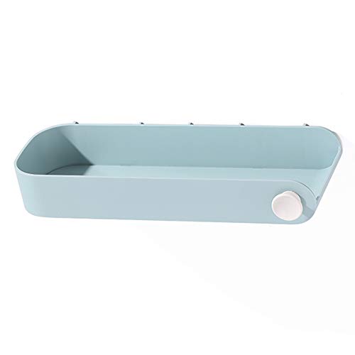 HAYAN - Mensole per bagno, 30 x 11 x 5 cm, colore: Azzurro