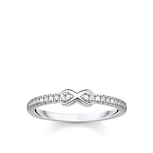 THOMAS SABO Ring Infinity mit weißen Steinen silber 925 Sterling Silber TR2322-051-14-60