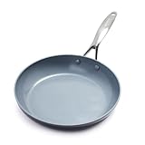 greenpan valencia pro padella da 30 cm in ceramica anodizzata dura e antiaderente, senza pfas, induzione, lavabile in lavastoviglie, resistente al forno, grigio