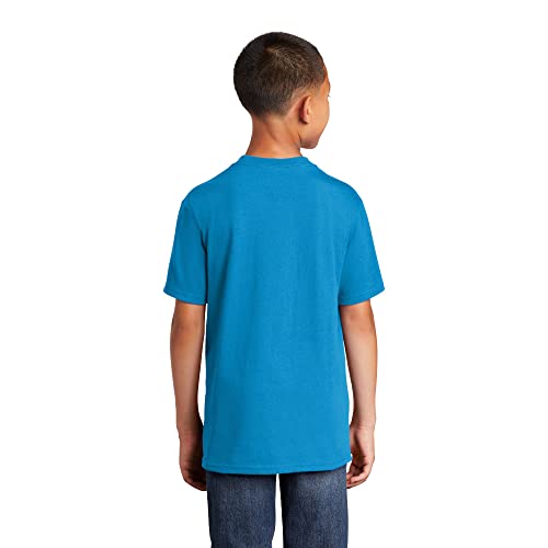 Port & Company Youth Core Cotton Tee Sapphire Small2