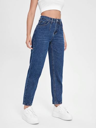 Image of KOTTY Women's Relaxed Fit Solid Comfortable and Strechable Ankle Lengrh Jeans