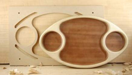 WoodlineBowl and Tray Football Template