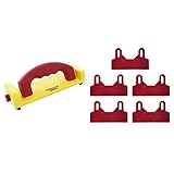 Milescraft 3405 GrabberPLUS - Pushblock, Yellow & 7205 GrabberPRO™ Replacement Heels – Adjustable Sacrificial Cut-Through Heels for Milescraft #3406. Pack of 5.