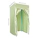 Portable Clothing Store Fitting Room, Foldable Dressing Room Frame with Curtain and Hook & Hanging Rack, 3.28 x 6.56Ft Portable Fitting Rooms for Boutique Clothing Shop Shopping Centre Office - Green