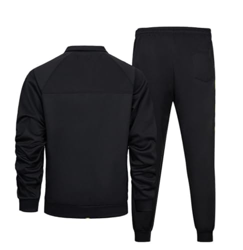 HUNGSON Men's Sweatshirt Suit 2 Piece Outfit Casual Zipper Jackets Sports Jogging Tracksuits Set3