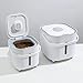 Dog Food Storage Container, Cat Puppy Food Bin,Portable Handle,with Lid Multipurpose Pet Food Dispenser Airtight for Dry Food, L