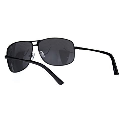 Mens Narrow Spring Hinge Officer Style Pilots Metal Sunglasses4