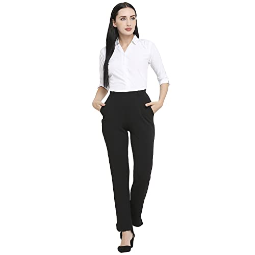 Image of Smarty Pants Women's Cotton Straight Leg Formal Trouser