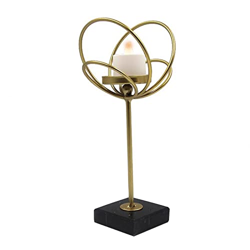 Support rond géométrique en fer noir pour décoration de table et mariage - 2