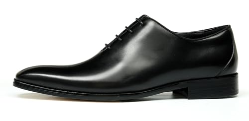 Santimon Mens Genuine Leather Oxfords Formal Dress Shoes - Fashion Comfortable Tuxedo Whole Cut Oxford Suit Shoes for Causal Business & Prom Wedding2