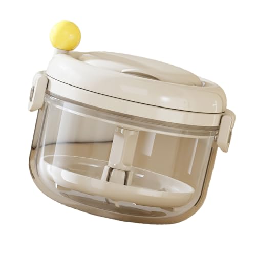 YUGSHNKFC Sistemas De Limpieza por Vibración Manual para Retenedores Y Dentaduras Postizas Caja De Almacenamiento Limpiador De Retenedores Dentales Manual De Construcción De ABS Resistente