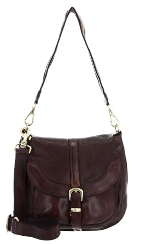 Sac bandoulière Campomaggi M Moro en cuir artisan italien avec boucle