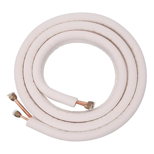 Genérico 3Meter Air Conditioner Pair Coil Tube 1/4In 3/8In Insulated Aluminum Line Wire Set Air Conditioning Parts Refrigerant Pipes