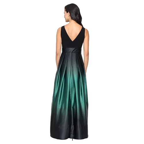 Image of S.L. Fashions Women's Sleeveless Long Satin Mother of The Bride Dress with Pockets, Formal Party Gown