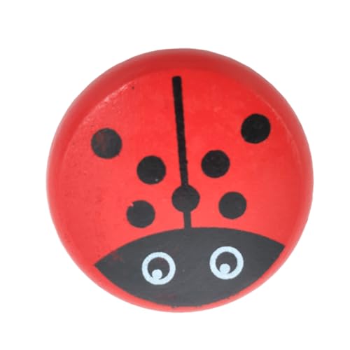 CORHAD Safe Wooden Yo-yo for Boy Girl Boys and Girls Wood String Ball Toy Ladybird Theme