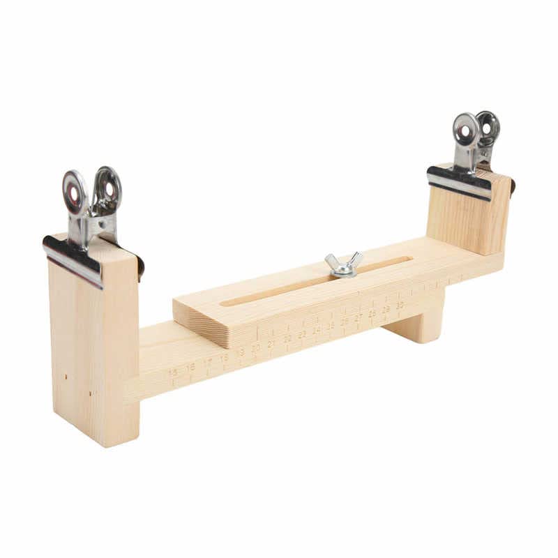Wooden Weaving Rack Bracelet Weaving Rack Solid Wood with Clips for Bracelet for Necklace for Rope
