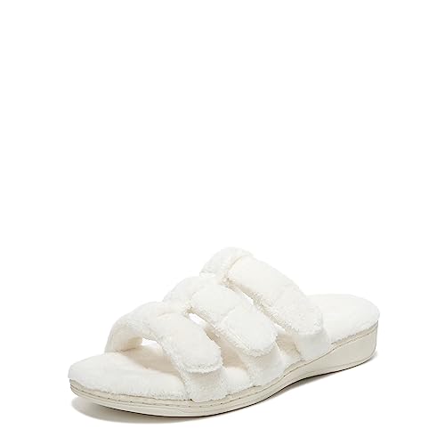 Vionic Adjustable Open-Toe Slipper with Orthotic Arch Support - Indulge Snooze