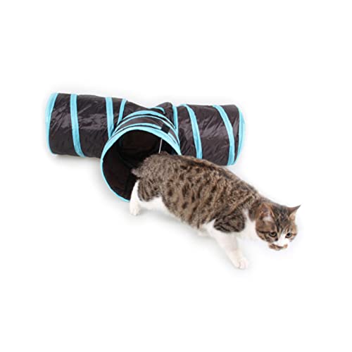INOOMP ウェイ猫用ネル 折りたたみ式ペットネル 猫や子犬用おもちゃ 耐久性のあるスチールフレームで頑丈設計 持ち運び収納便利 どこでも楽しめるペット遊び道具