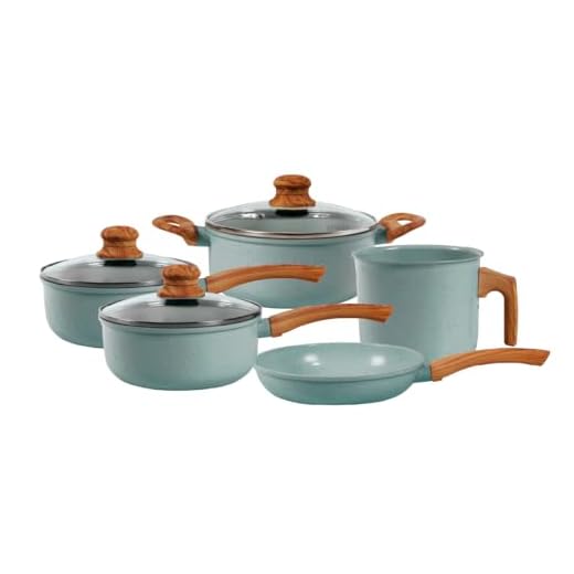 Jogo de Panelas de Alumínio Revestimento Cerâmico com Antiaderente Ecoglide Tuut Marble 5 peças