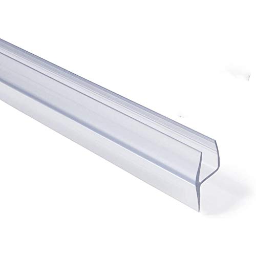 Shower Door Seal Strip,Frameless Glass Door Seal Sweep to Stop Shower Leaks, Flexible and Durable Silicone Weather Stripping for Door Windows, h-Type Fit for 1/3