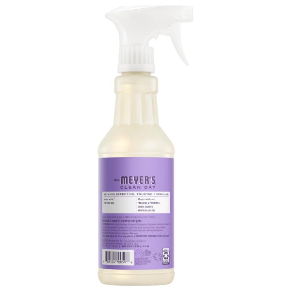 Image of MRS. MEYER'S CLEAN DAY Multi-Surface Everyday Cleaner, Limited Edition Lilac Scent, Removes Dirt & Freshens Surfaces, 16 FL OZ Spray Bottle (Pack of 6)
