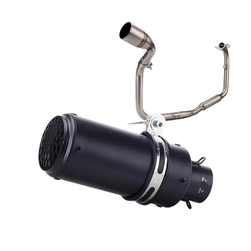オートバイのエキゾーストパイプ のために ベネリ のために TNT125 TNT135 2016-2022 オートバイエスケープフロントリンクパイプ オートバイ排気マフラーパイプ(Black-C)