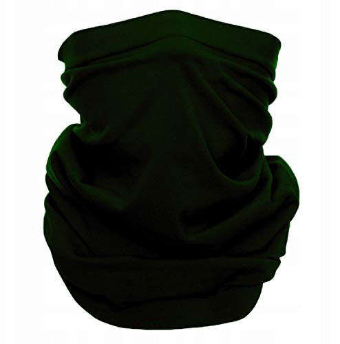 Urhome 5 x Écharpe Cou en Vert Cache Cou Col Nez Multifonction écharpe Bandanas Écran Facial Masque Visage écharpe Unisexe Femme Homme Cover