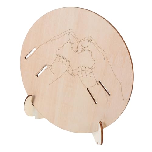 Alipis Tablero de Anuncio de Nacimiento para Recién Nacido con Base de Madera Grabada Soporte Portátil para Pulseras Hospitalarias Señalización Segura para Guardería y Hospital