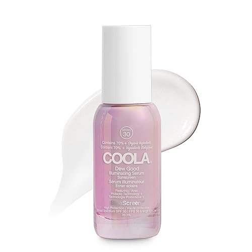 COOLA Dew Good Illuminating Serum Sunscreen SPF 30 (35 ml), White, 35 ml (Pack of 1)