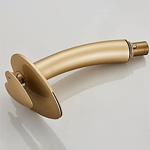 Grifo cascada lavabo baño water-tap cromado sobre cubierta con caída en lámina 3