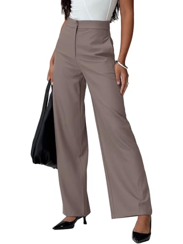 NIMIN Womens Dress Pants 2025 Business Casual Work Slacks for Women High Waisted Office Trousers Grey
