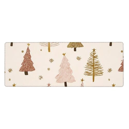 Grand tapis de souris sapin de Noël 80x30 cm antidérapant