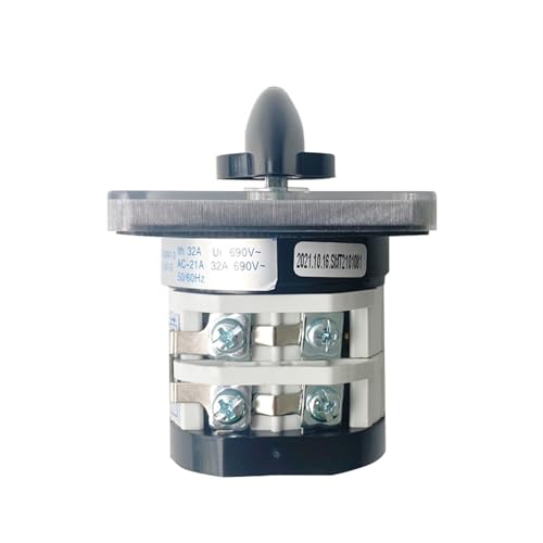 Conmutador selector YMZ12-32/2 bipolar que soluciona fallos de corriente en cuadros de 32A 3