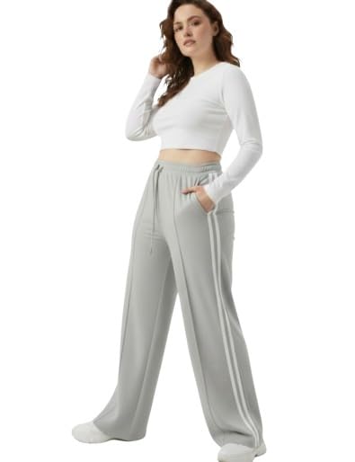 Women Joggers – High Waist Cotton Track Pants with Pockets | Gym Jogger Pants for Women | Casual Travel Lounge Wear-picture-48