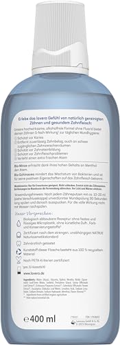lavera Mundspülung Complete Care - Alkoholfrei -Fluoridfrei - Bio-Minze und Bio-Echinacea für 5-fach-Wirkung - Vegan - Naturkosmetik - 400 ml (Packung mit 2) – Bild 8