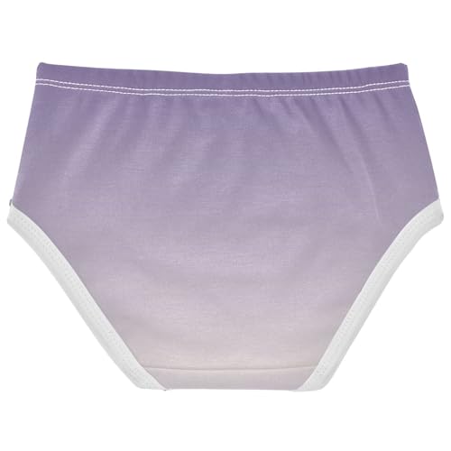 Joisal Pattern Girls Underwear Toddlers 2t Cotton Girl Panties Cute Violet Linen Gradient Ombre Briefs Kids Undies2