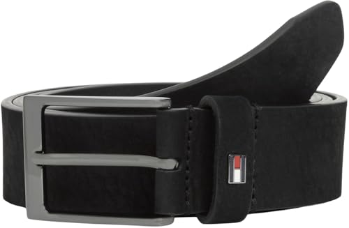 Tommy Hilfiger Herren Gürtel Layton 3,5 cm aus Leder, Schwarz (Black), 105 cm – Ansicht 1