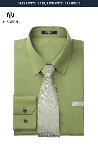 Camisa de vestir para hombre con corbata y pañuelo miniatura 7