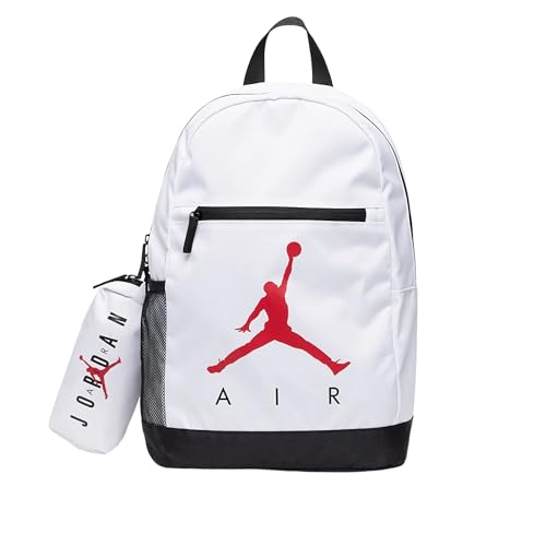 Nike Backpack 9B0503 with pouch, White, One size4