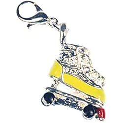 Patines Disco Roller Miniblings Roller Skate Charm Pulsera Patines Roller Disco Amarillo