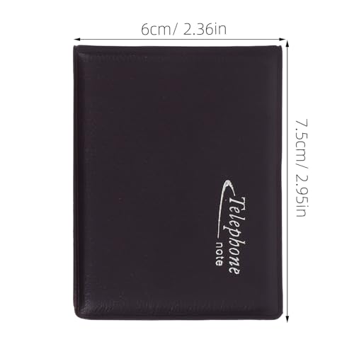 Cuadernos Pequeños de Papel Negro para No Perder Números de Teléfono y Datos de Oficina 2