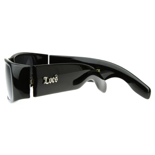 Locs Sunglasses Black OG Original Gangster Shades Dark Lens NEW 01064
